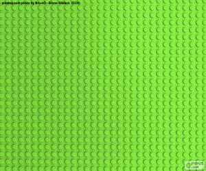 yapboz Lego yeşil Baseplate